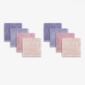 Set of Pink and Purple Washcloths(8pk)